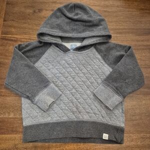 Gap Boys Grey Quilted Hooded Sweater Size 4T